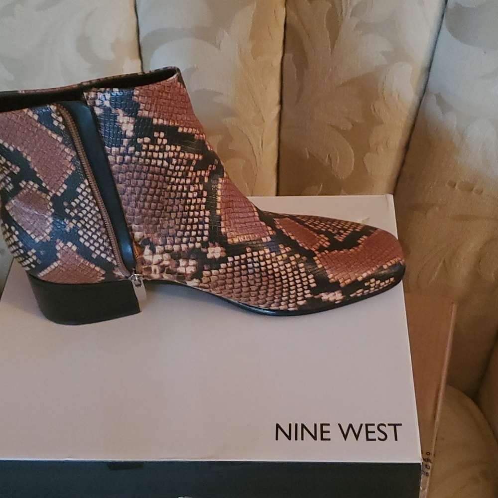 Cabra square toe booties
